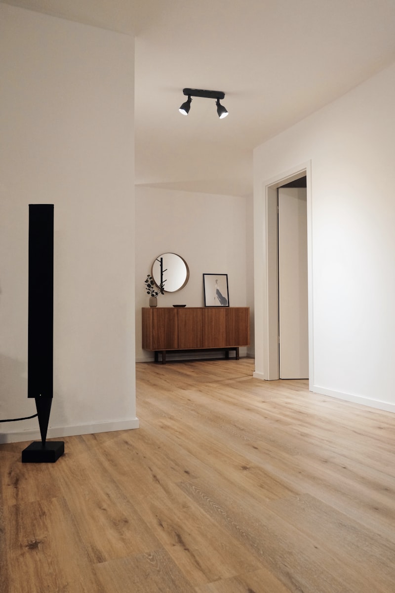Flooring being measured on site