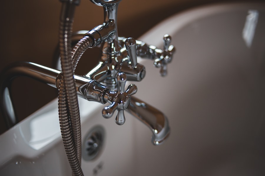 Household plumbing repair in progress